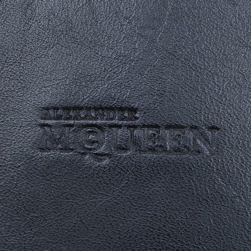 Alexander McQueen Black Leather Medium Heroine Tote 4