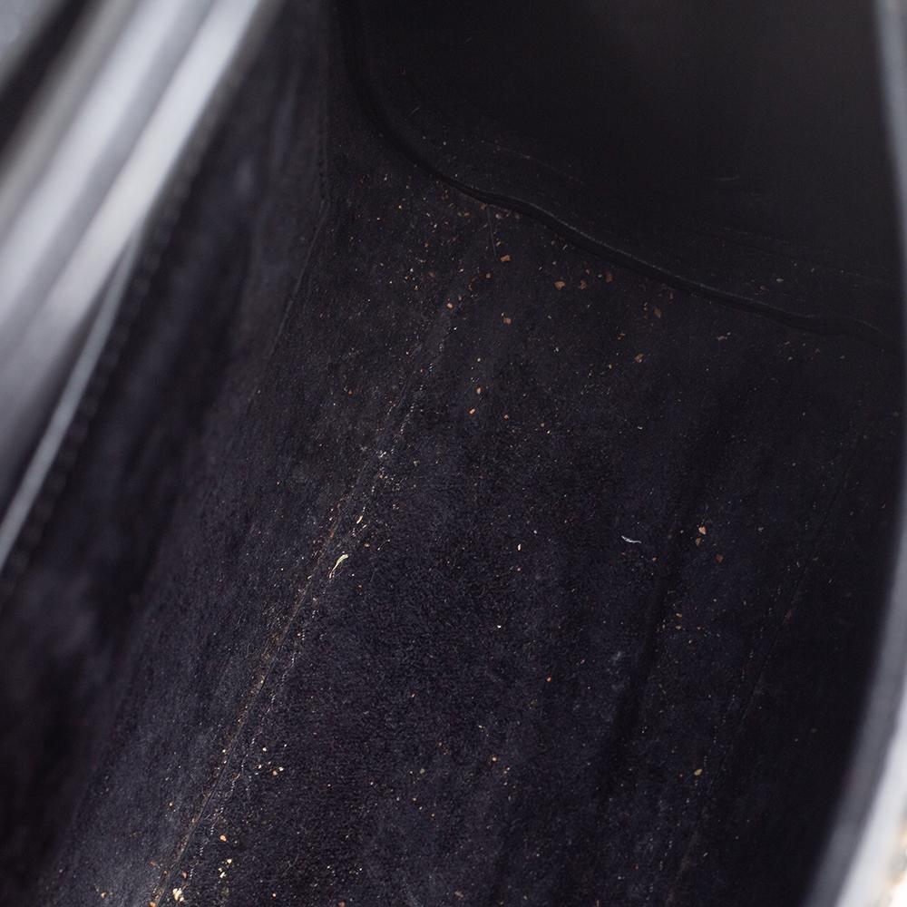 Alexander McQueen Black Leather Mini Crystal/Studded Heroine Bag 3