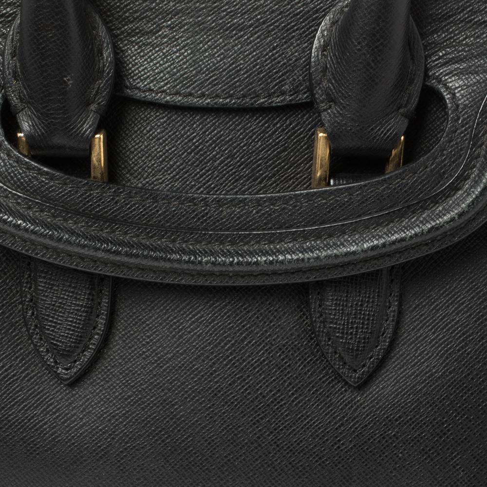 Alexander McQueen Black Leather Mini Heroine Bag 7