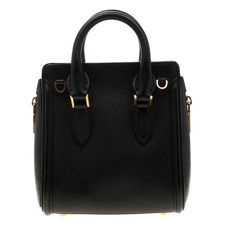 Alexander McQueen Black Leather Mini Heroine Bag For Sale at 1stDibs ...