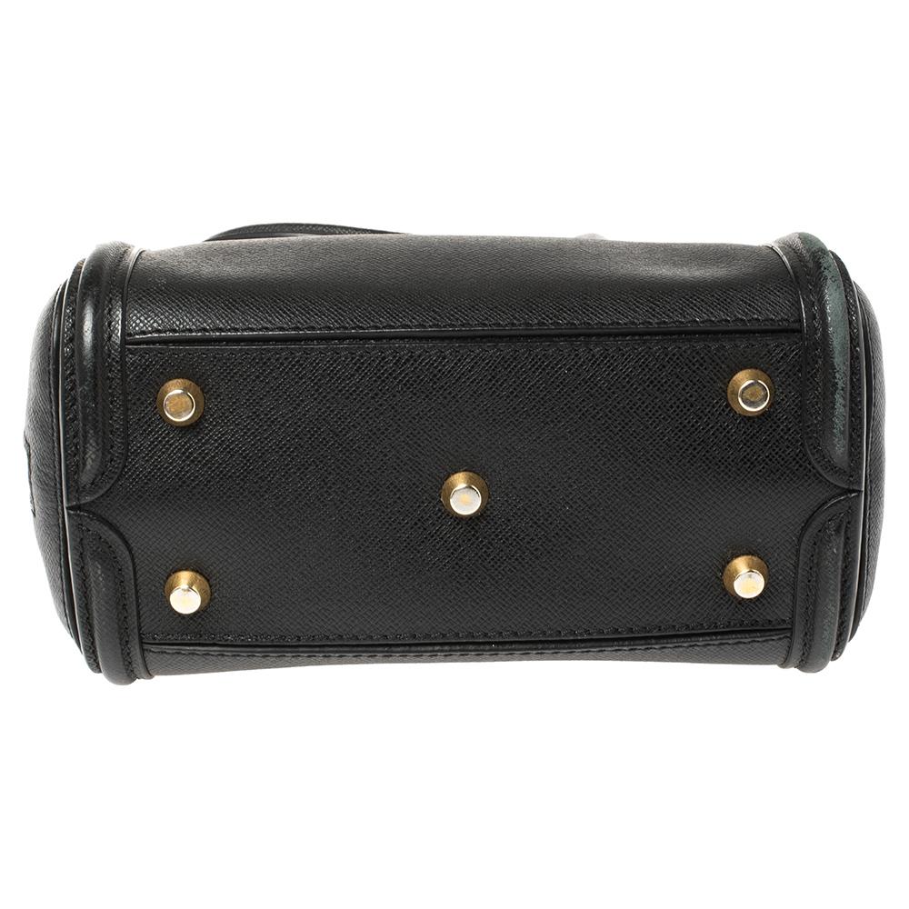 Alexander McQueen Black Leather Mini Heroine Bag 1