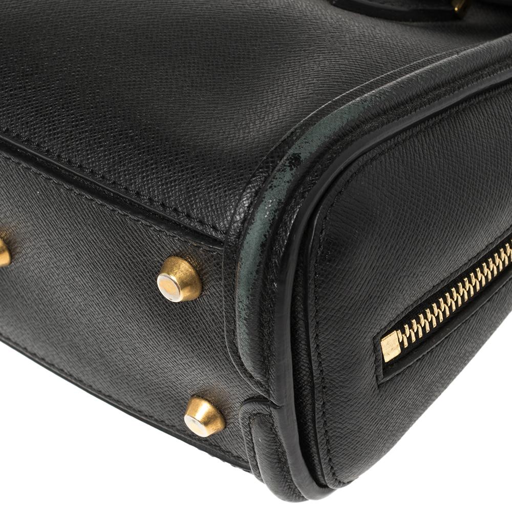Alexander McQueen Black Leather Mini Heroine Bag 3