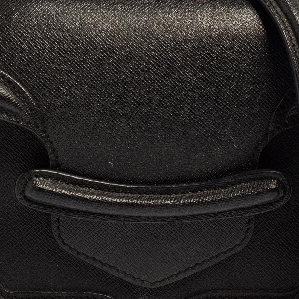 Alexander McQueen Black Leather Mini Heroine Chain Crossbody Bag 2