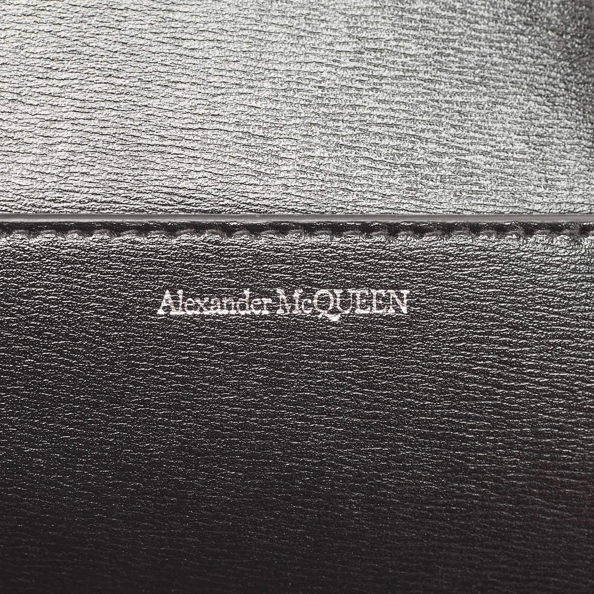 Alexander McQueen Black Leather Mini Jeweled Skull Hobo 11