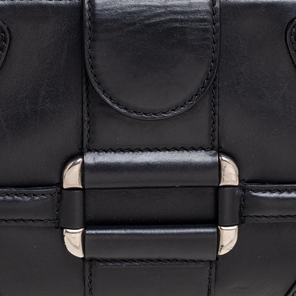 Alexander McQueen Black Leather Novak Shoulder Bag 3