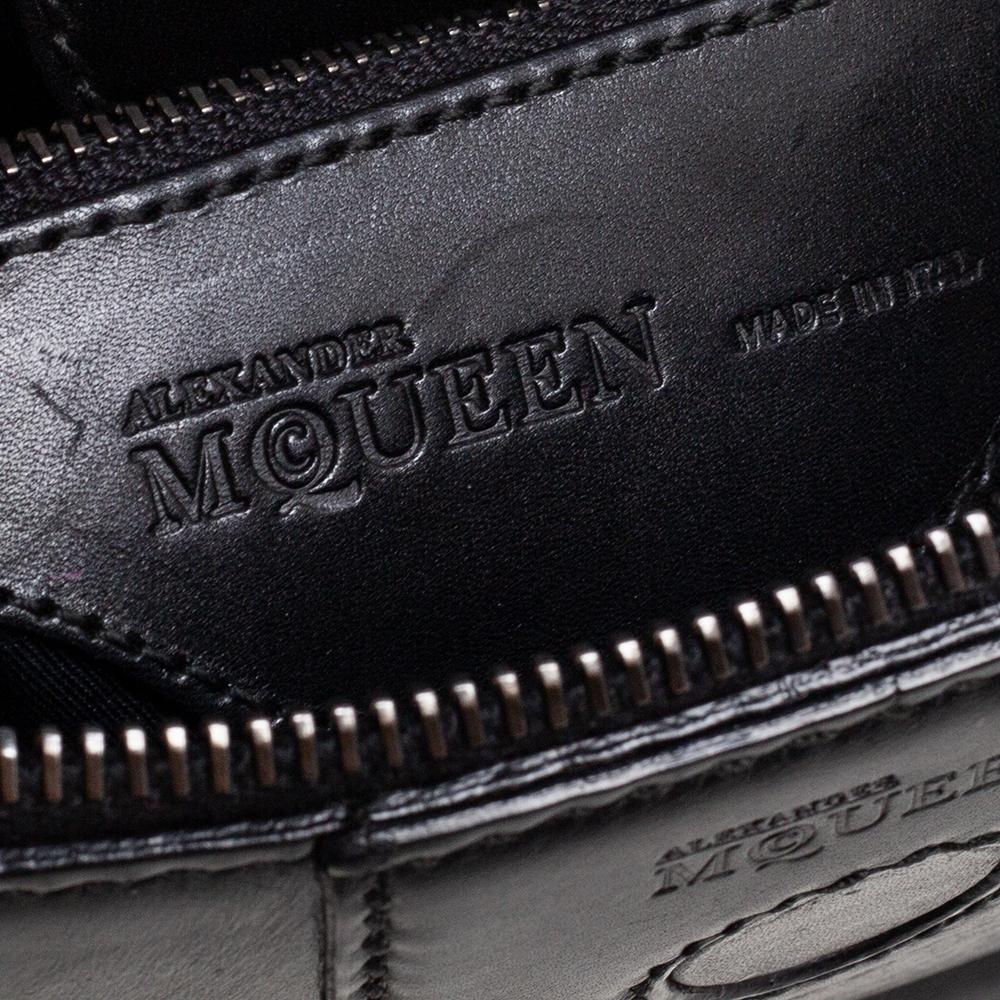 Alexander McQueen Black Leather Novak Shoulder Bag 1