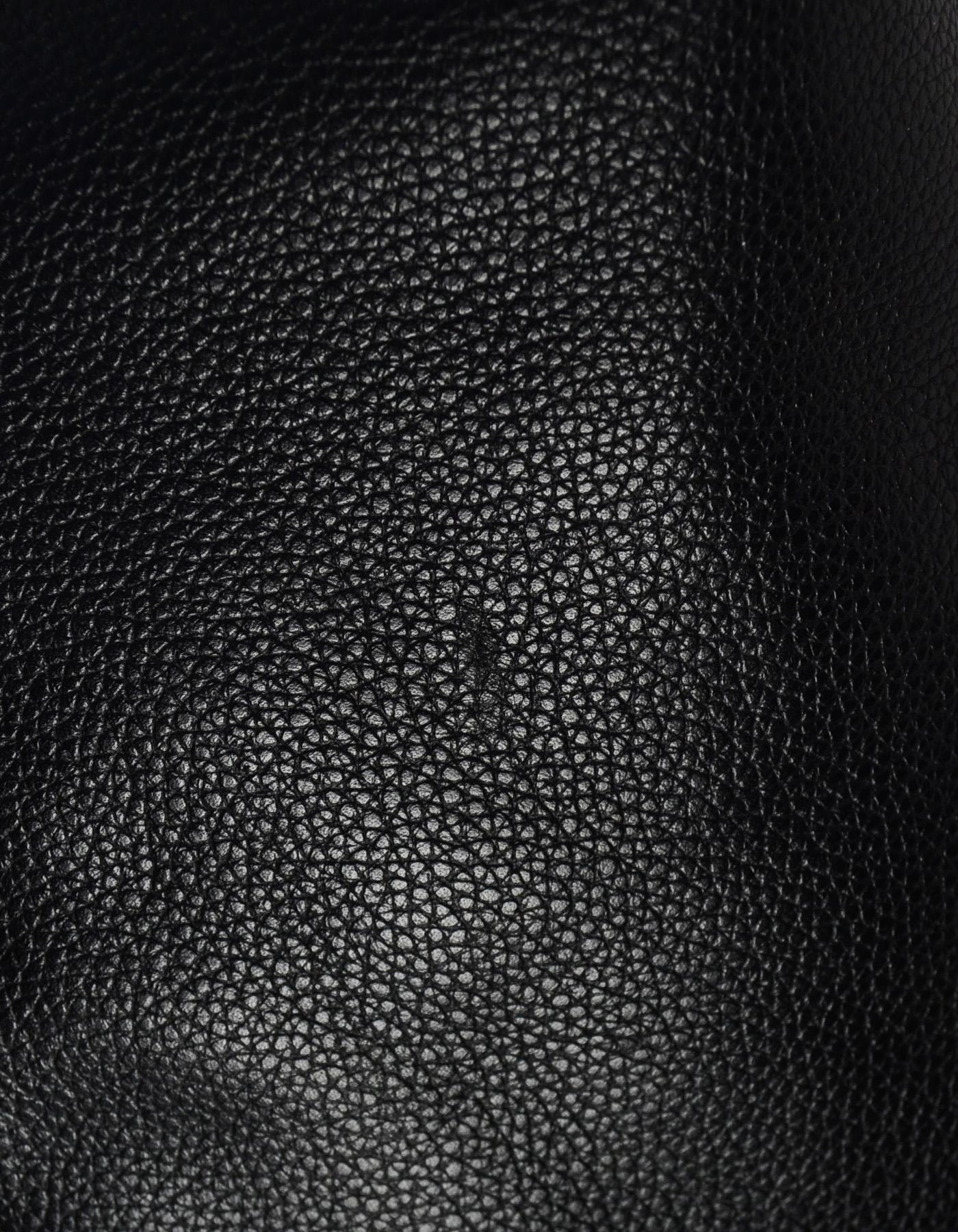Alexander McQueen Black Leather Skull Tassel Tote Bag 2