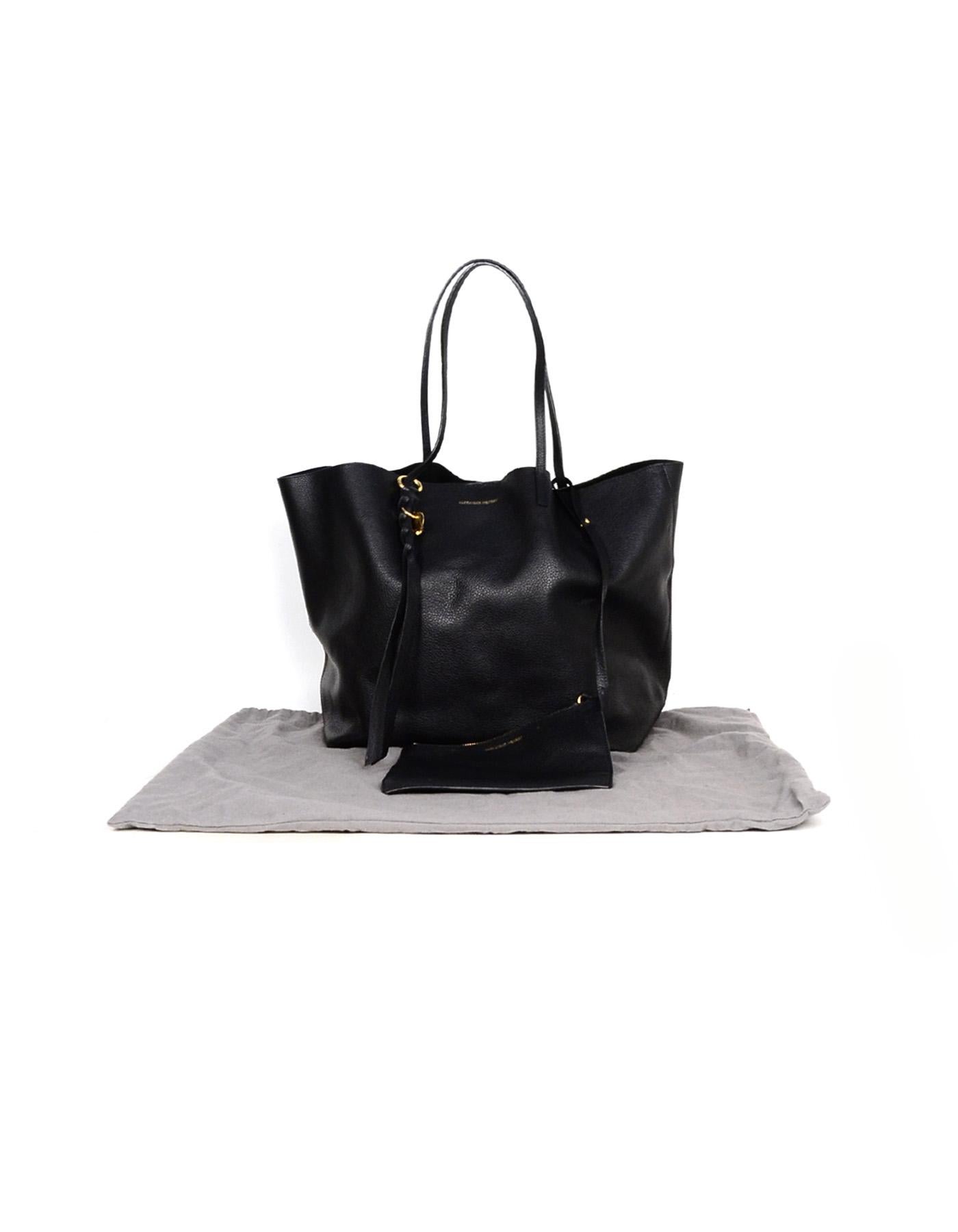 Alexander McQueen Black Leather Skull Tassel Tote Bag 6