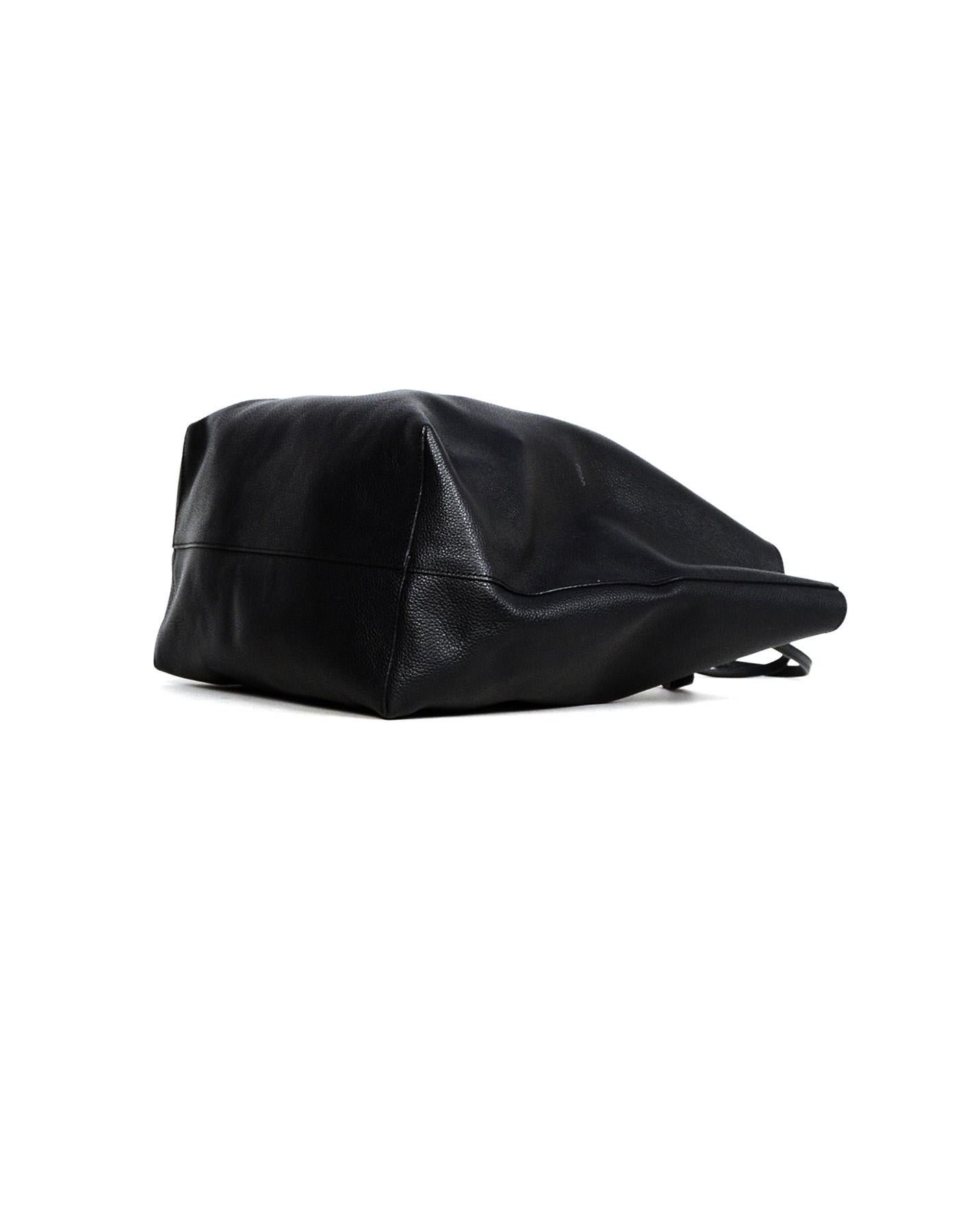Alexander McQueen Black Leather Skull Tassel Tote Bag 1