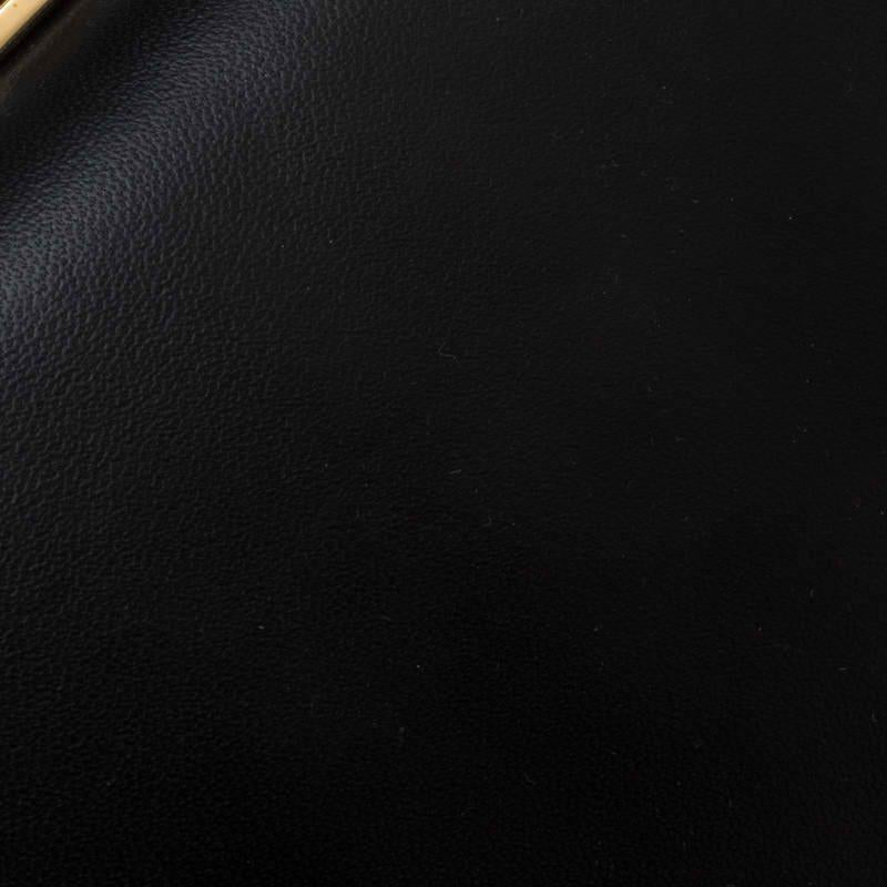 Alexander McQueen Black Leather Skull Top Handle Bag 5