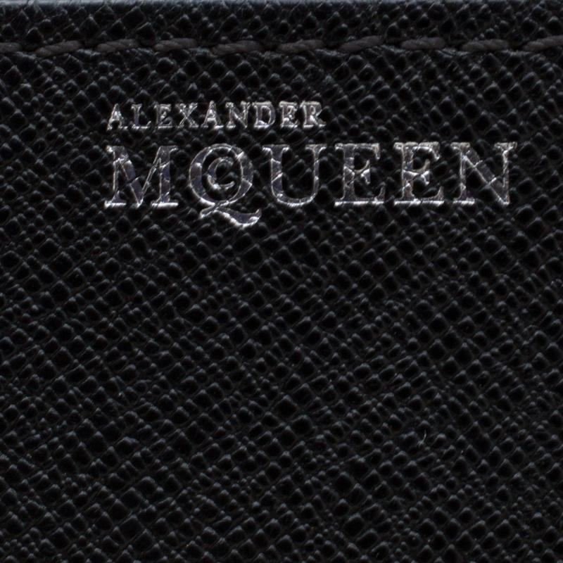 Alexander McQueen Black Leather Small Heroine Satchel 4