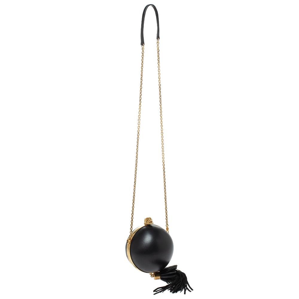 black sphere bag