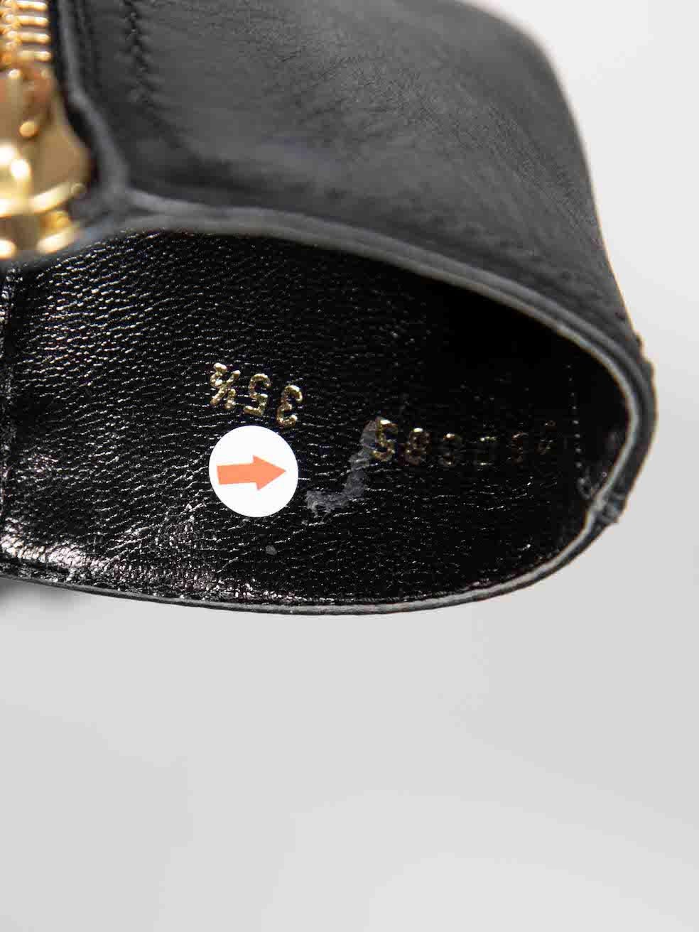 Alexander McQueen Bottes motardes en cuir noir à clous Taille IT 35.5 en vente 4