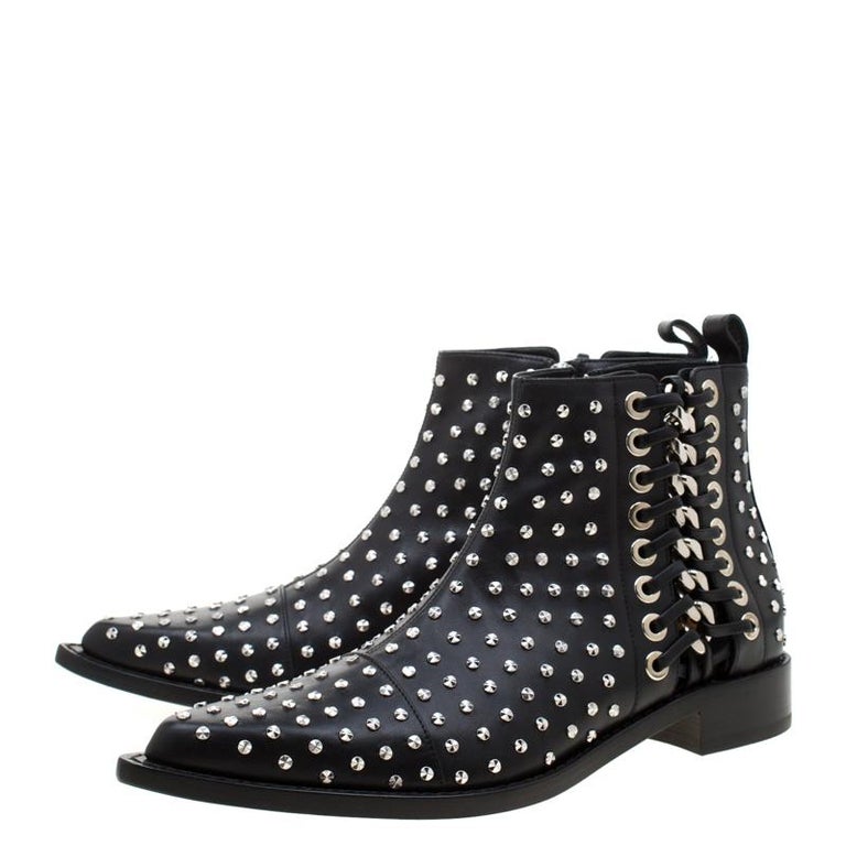 alexander mcqueen boots studs