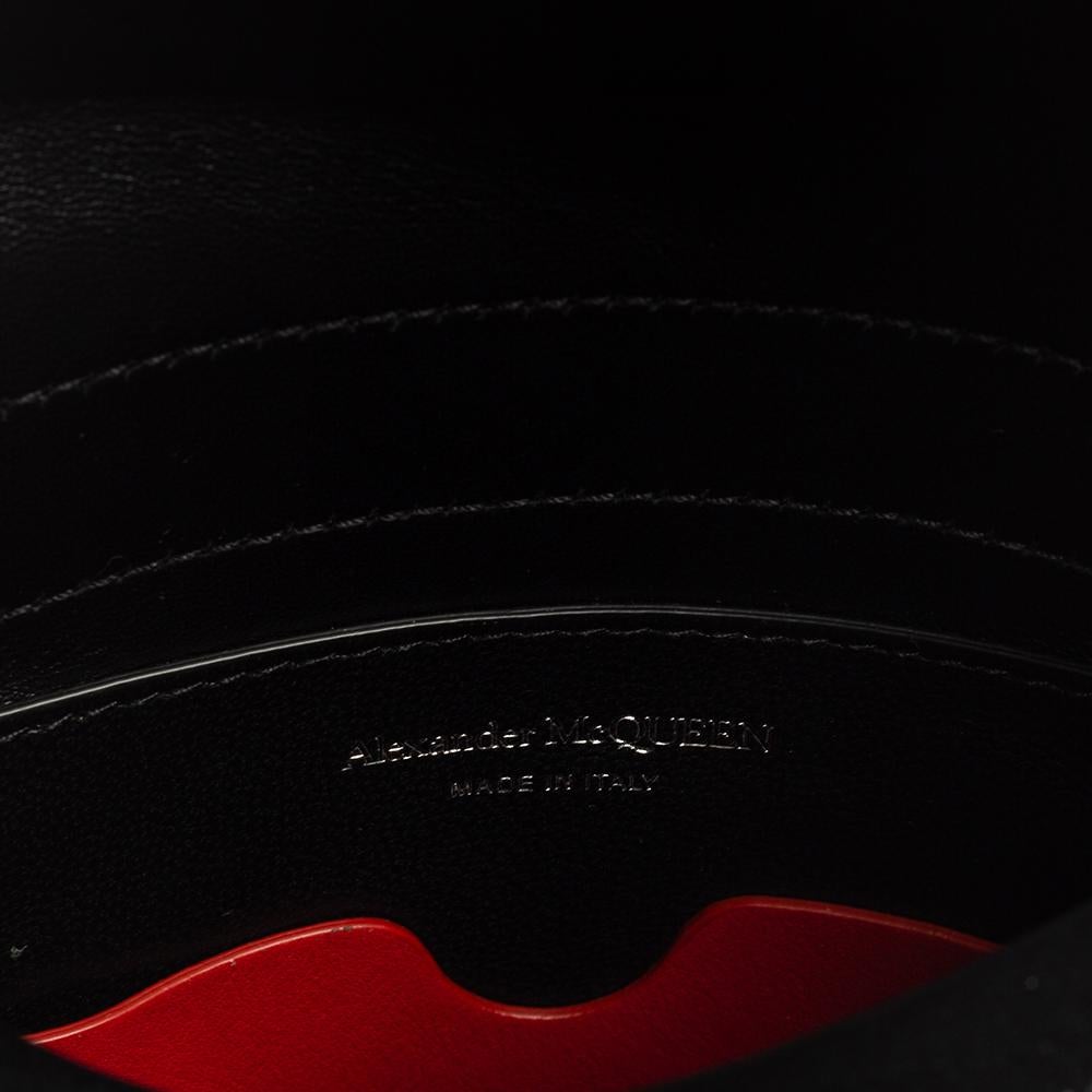 Alexander McQueen Black Leather The Curve Bag 10