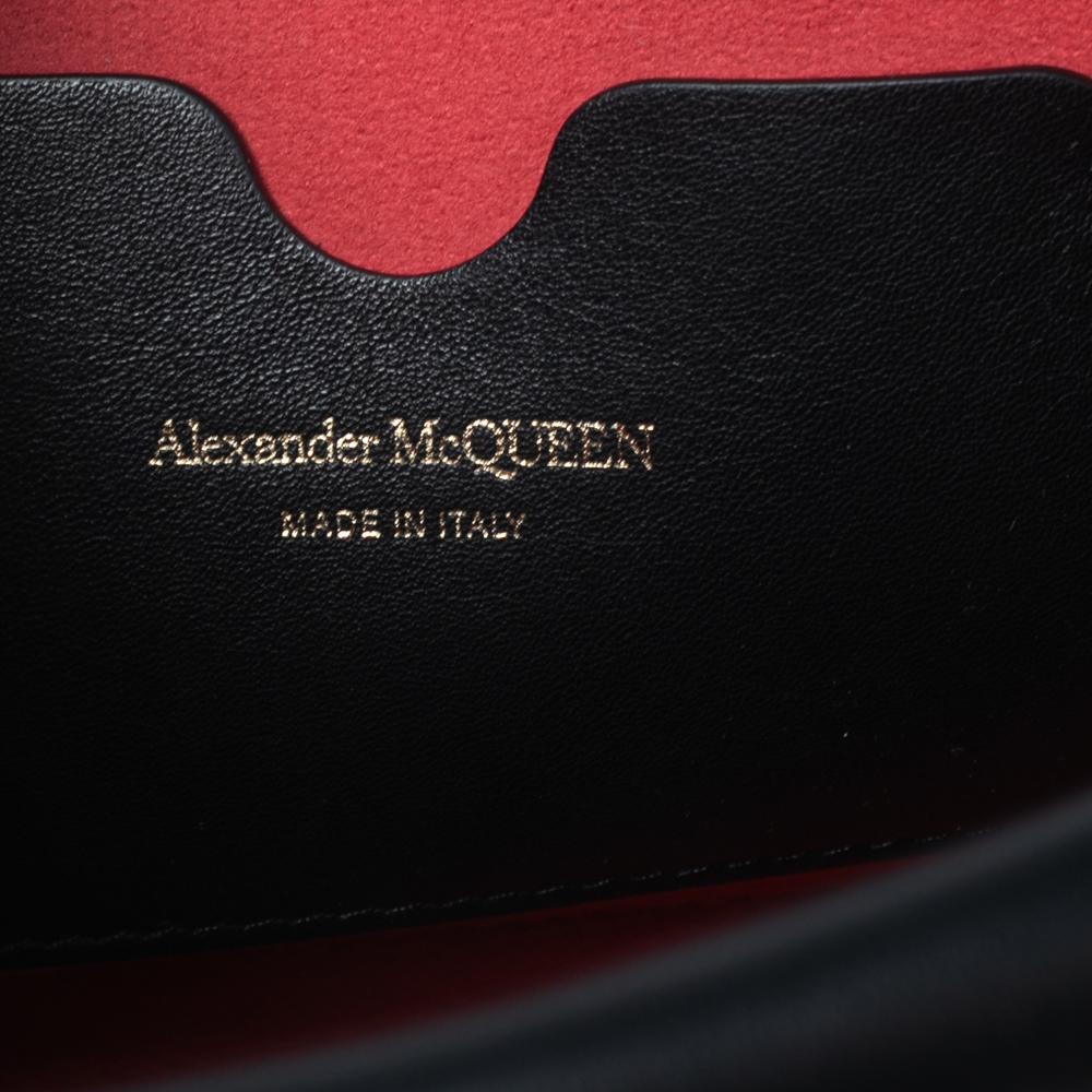 Alexander McQueen - Borsa a tracolla The Story in pelle nera 1