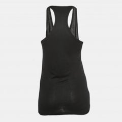 Alexander McQueen Black Logo Print Knit Tank Top XS