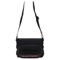 Alexander McQueen Black Nylon Urban Camera Bag