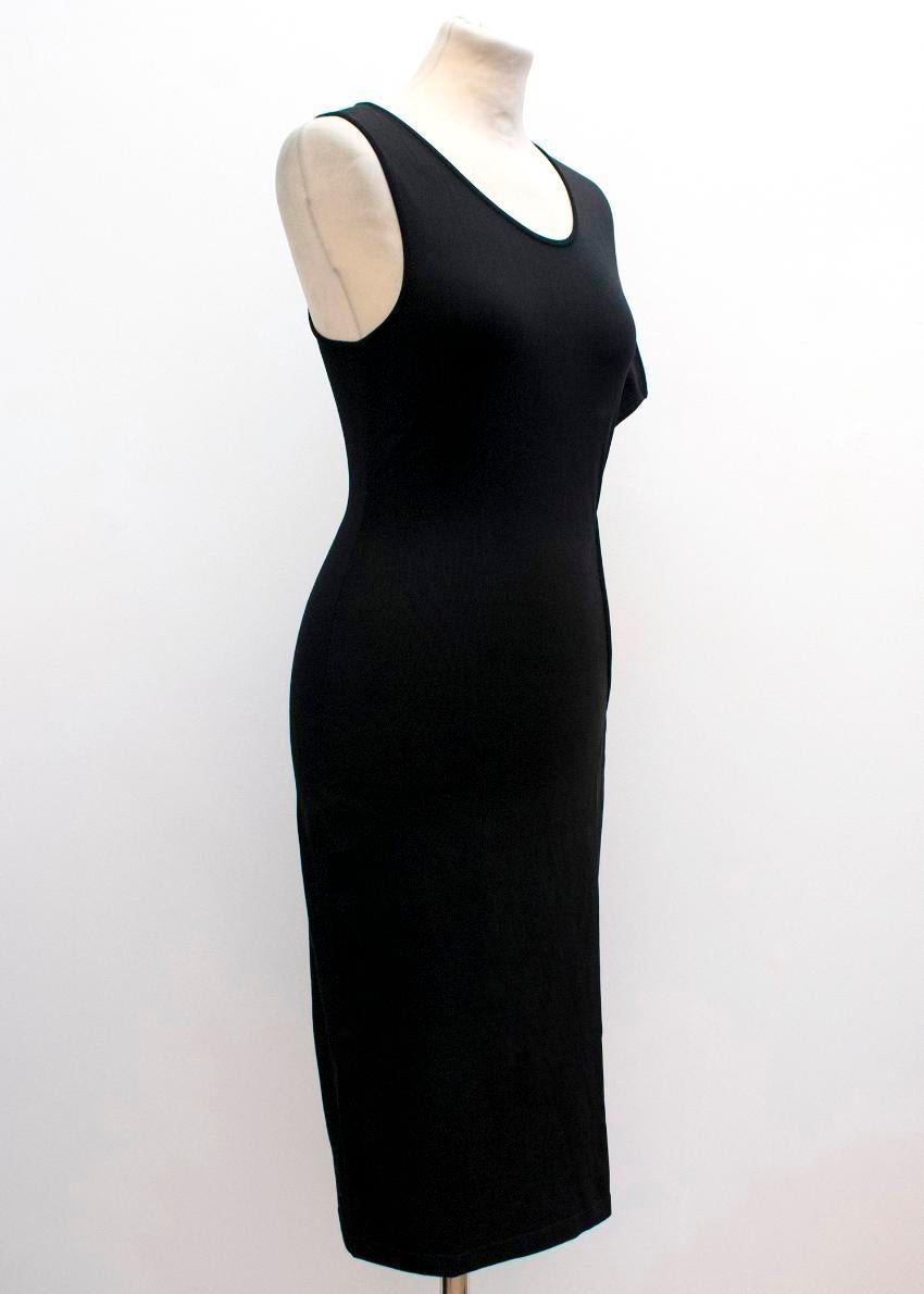 black one shoulder midi dress