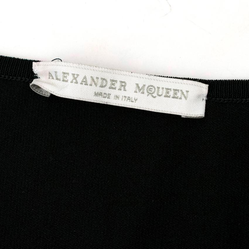 Alexander McQueen Black One-Shoulder Midi Dress US 8 1