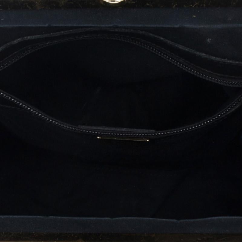 Alexander McQueen Black Patent Elvie Leather Bag 3