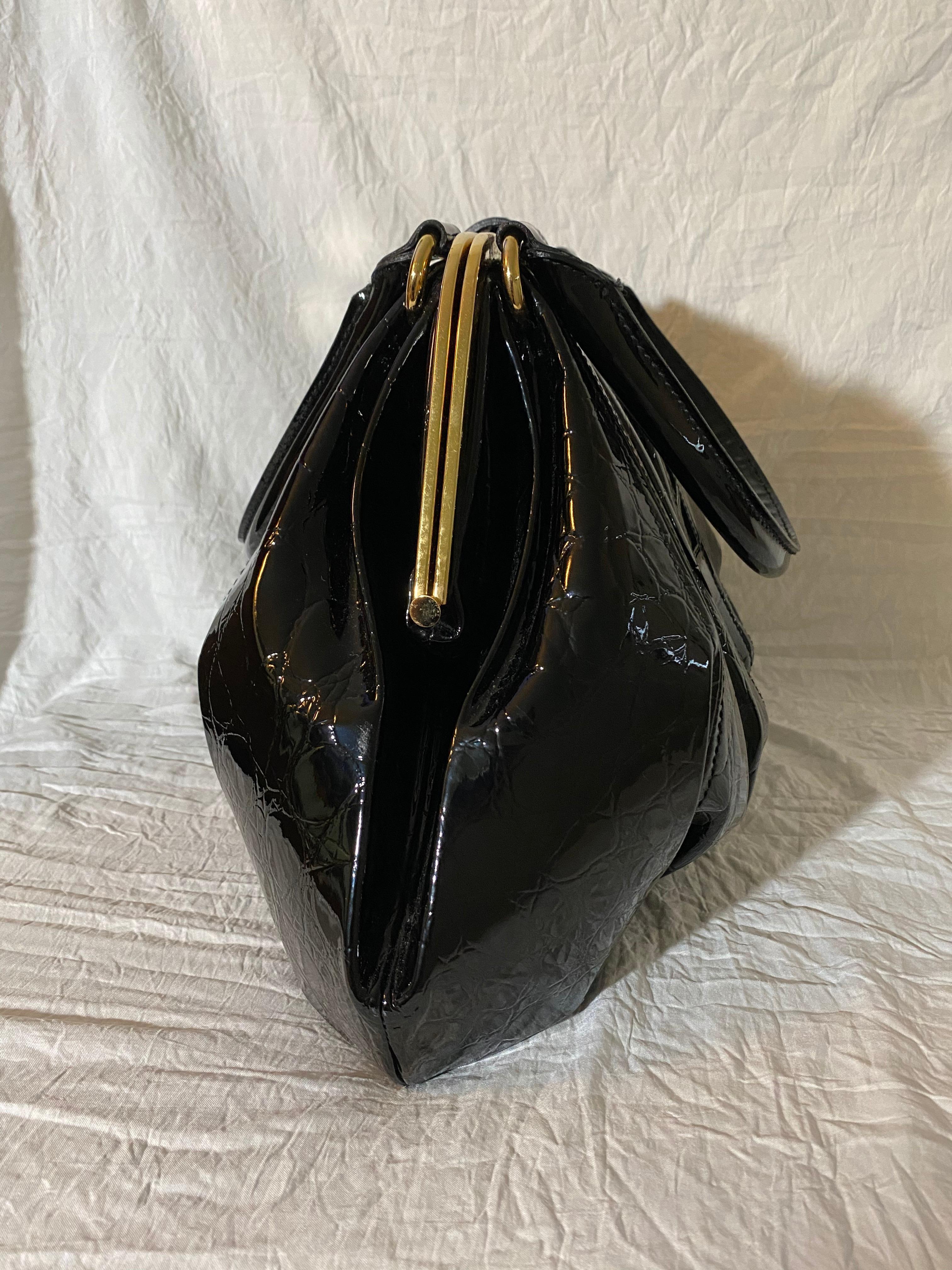 alexander mcqueen black leather bag
