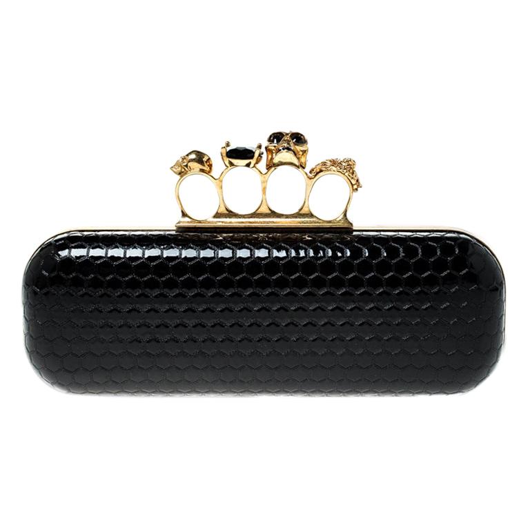 alexander mcqueen knuckle clutch