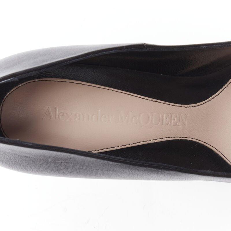 ALEXANDER MCQUEEN black pearl metal embellished stiletto pumps EU39 US9 For Sale 4