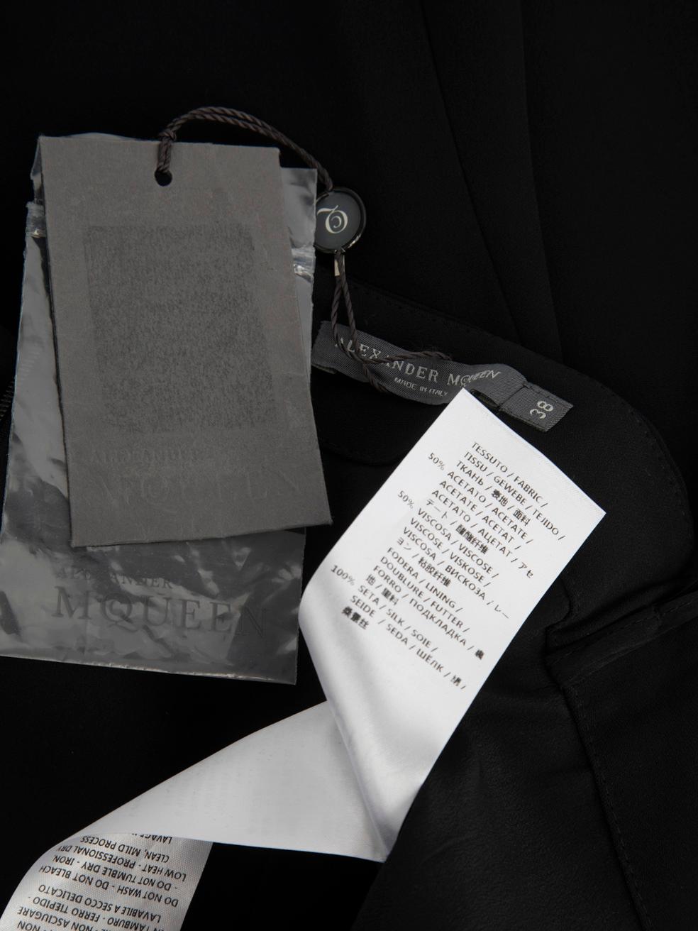 Alexander McQueen Jupe crayon longueur genoux noire Taille XS Neuf - En vente à London, GB
