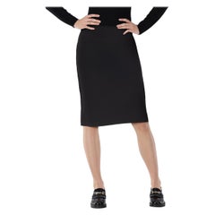 Alexander McQueen - Gonna al ginocchio a matita nera Taglia XS