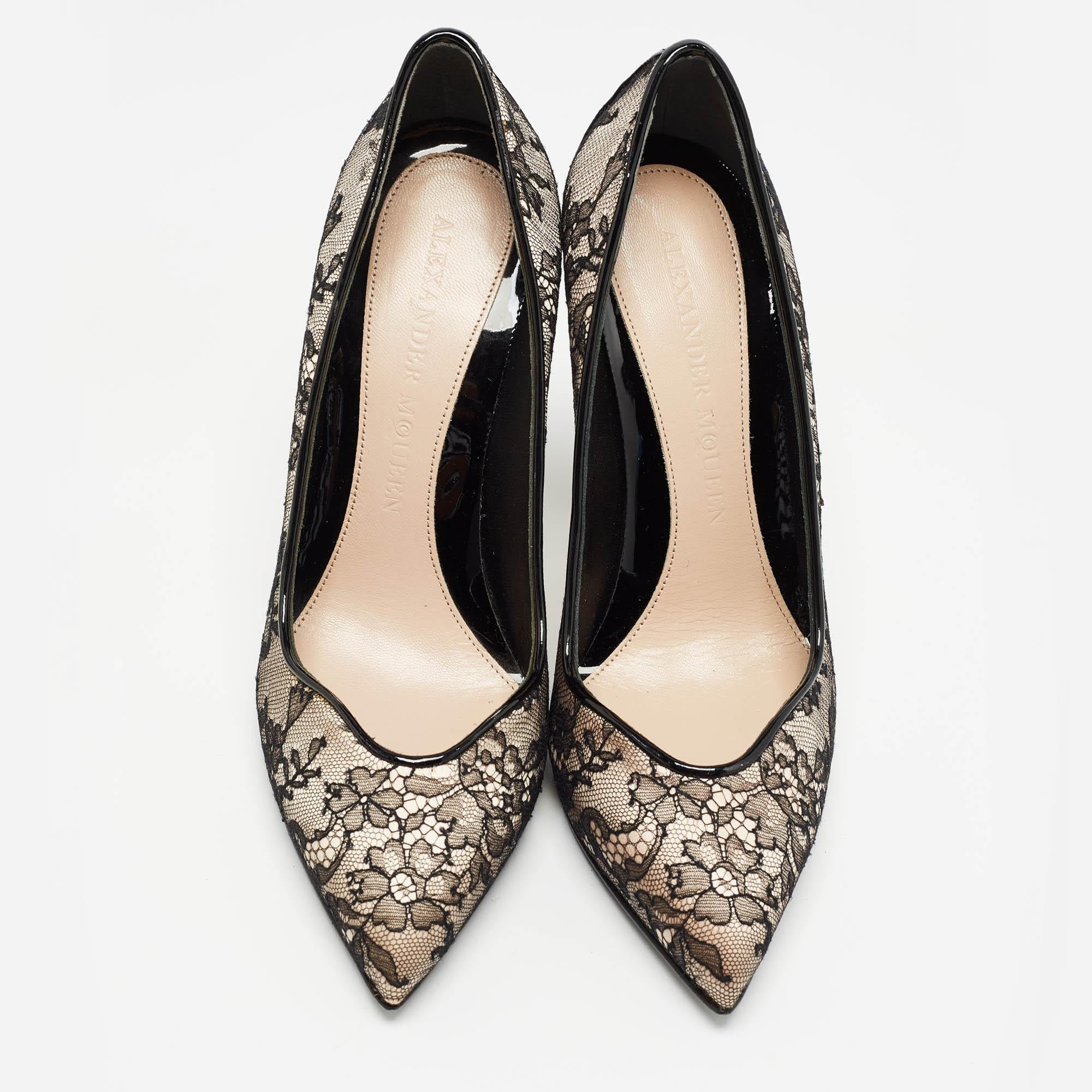 Exuding femininity and elegance, these pumps feature a chic silhouette with an attractive design. You can wear these pumps for a stylish look.

Includes: Original Box

