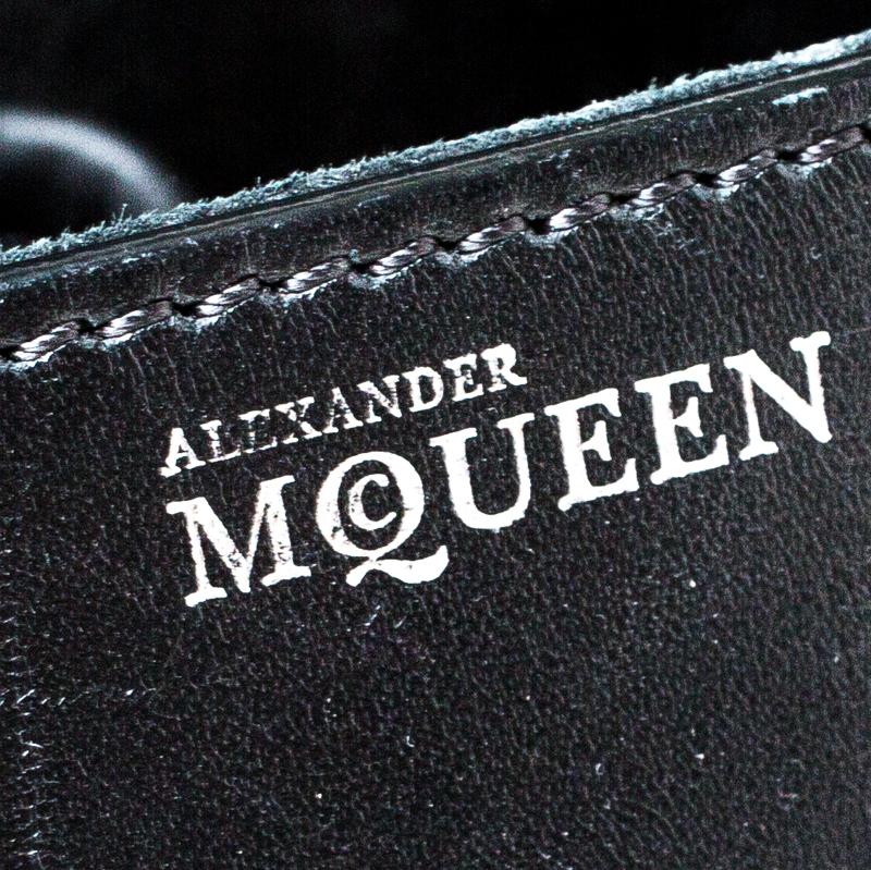Alexander McQueen Black/Pink Leather Small Heroine Satchel 5