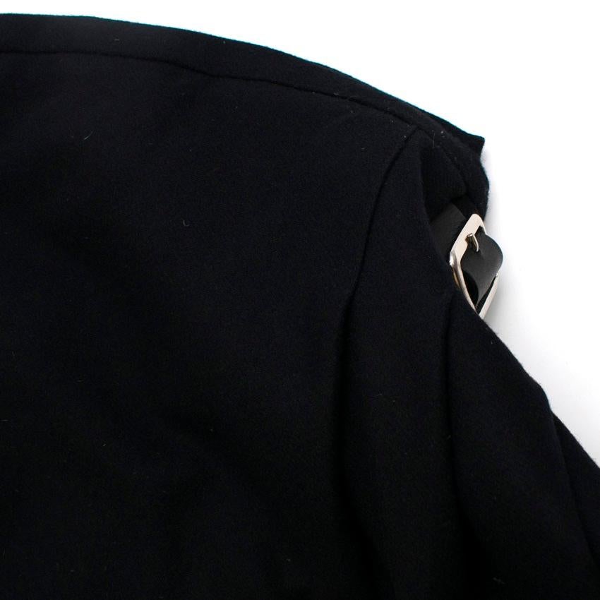 Alexander McQueen Black Pleated Wool Kilt - Estimated M/L 2