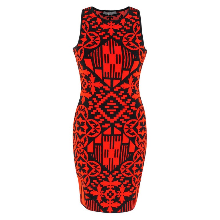 ALEXANDER MCQUEEN Jacquard Mini Skirt (Black) main image 1
