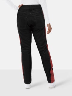 Alexander McQueen Black & Red Stripe Skinny Jeans Size L