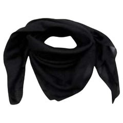 Alexander McQueen Black Sheer Skull Scarf