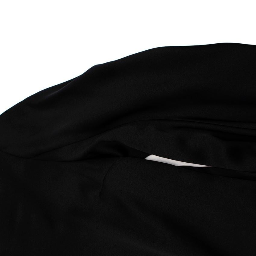 Alexander McQueen Black Silk Balloon Sleeve Oversize Blouse/Mini Dress For Sale 2