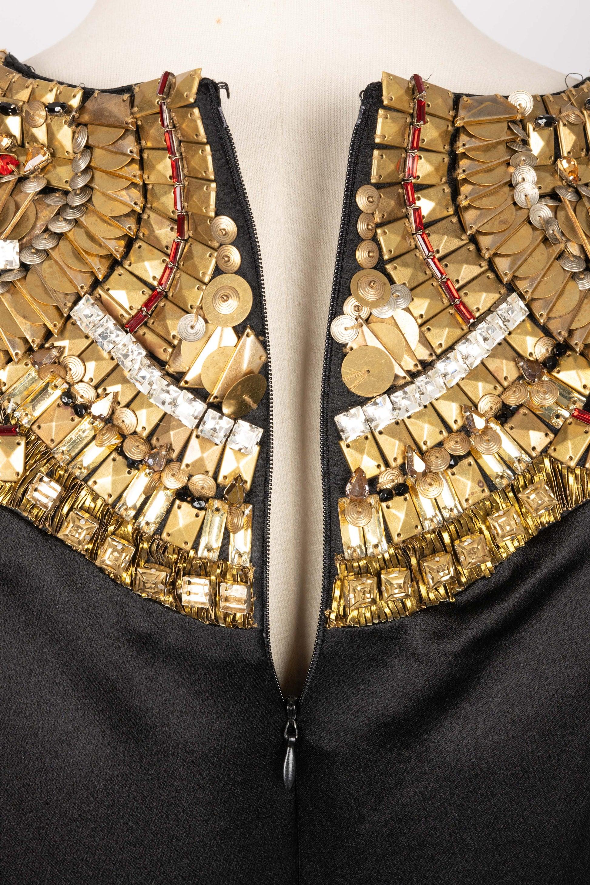 Alexander McQueen Black Silk Dress, 2011 For Sale 6