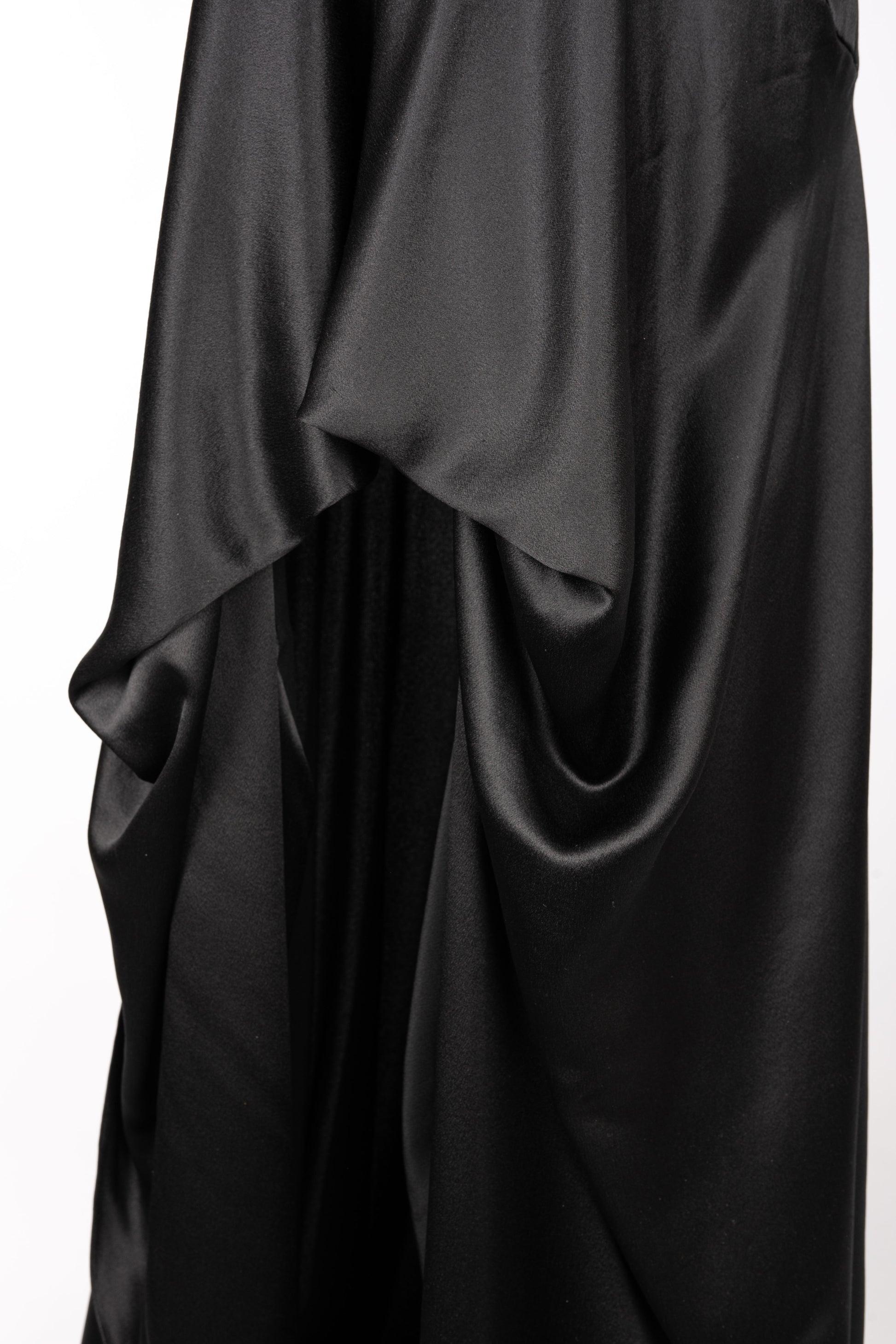 Alexander McQueen Black Silk Dress, 2011 For Sale 8