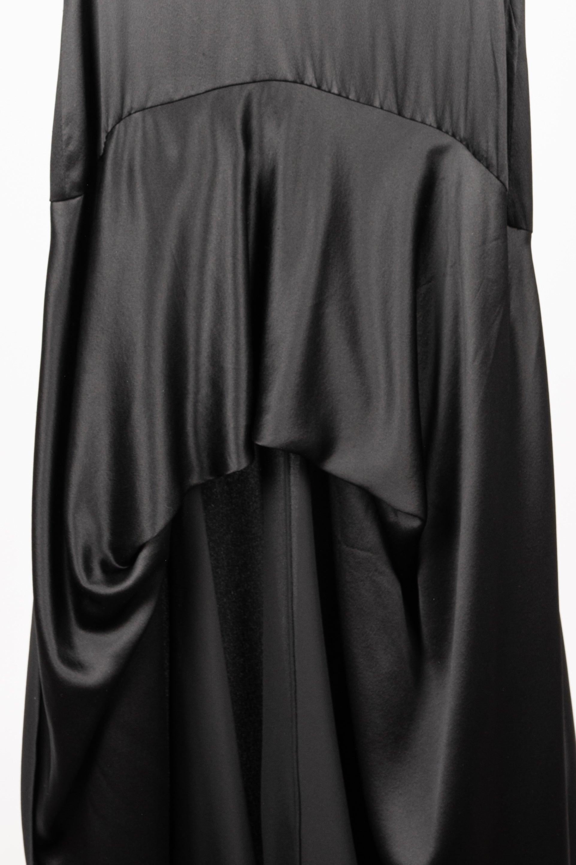 Alexander McQueen Black Silk Dress, 2011 For Sale 9