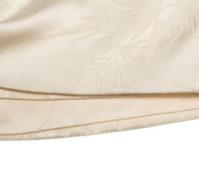 Alexander McQueen Schwarze Hose aus Seidenjacquard mit Kontrastsaumdetails und Kontrastsaum M im Angebot 4