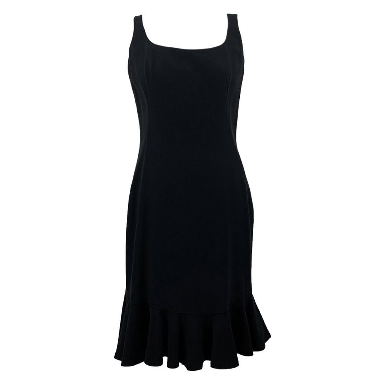 Alexander McQueen Black Sleeveless Little Black Dress Size 42 IT For ...