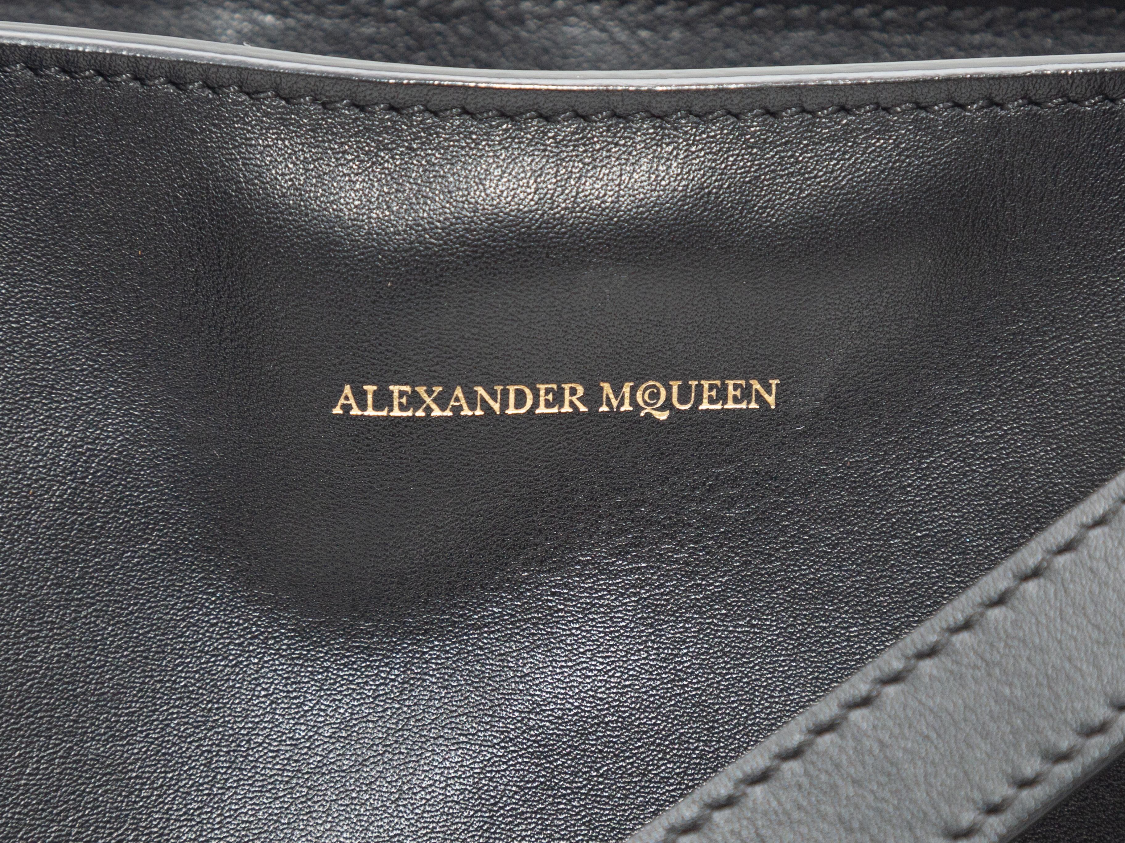 Women's Alexander McQueen Black Smooth Leather Tote Bag