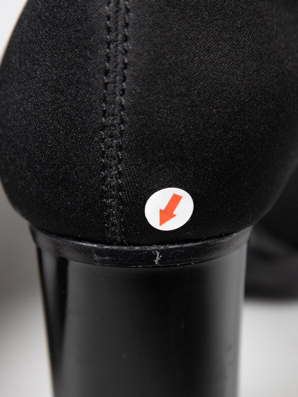 Alexander McQueen Black Sock Heeled Zip Boots Size IT 39 For Sale 2