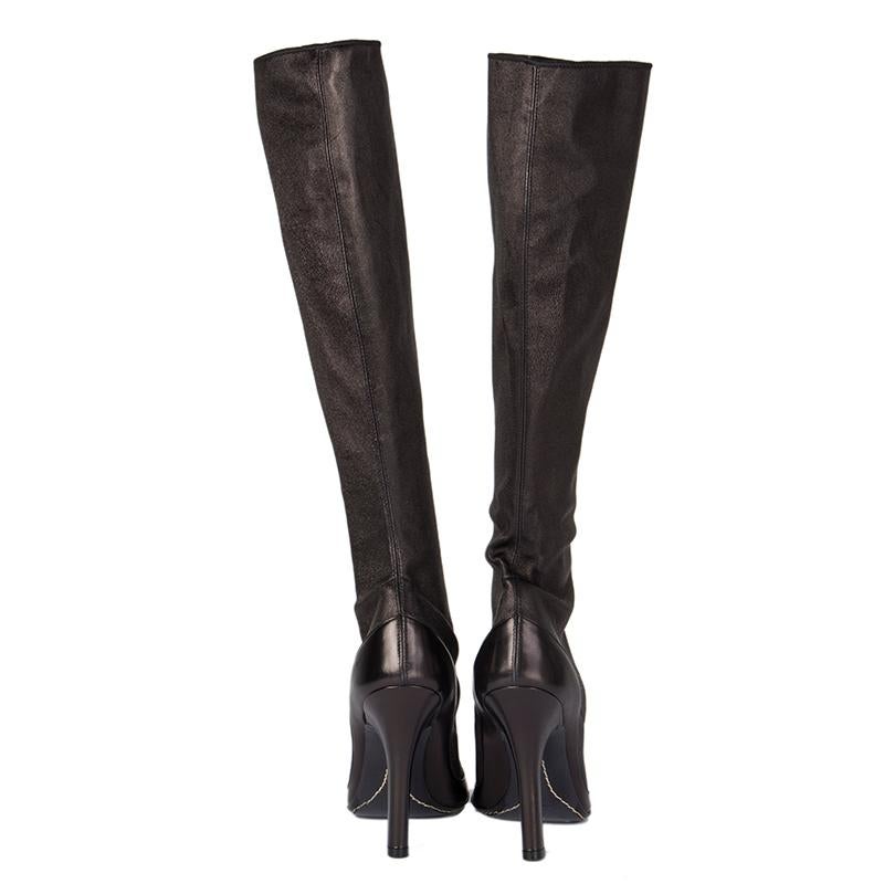 alexander mcqueen knee high boots