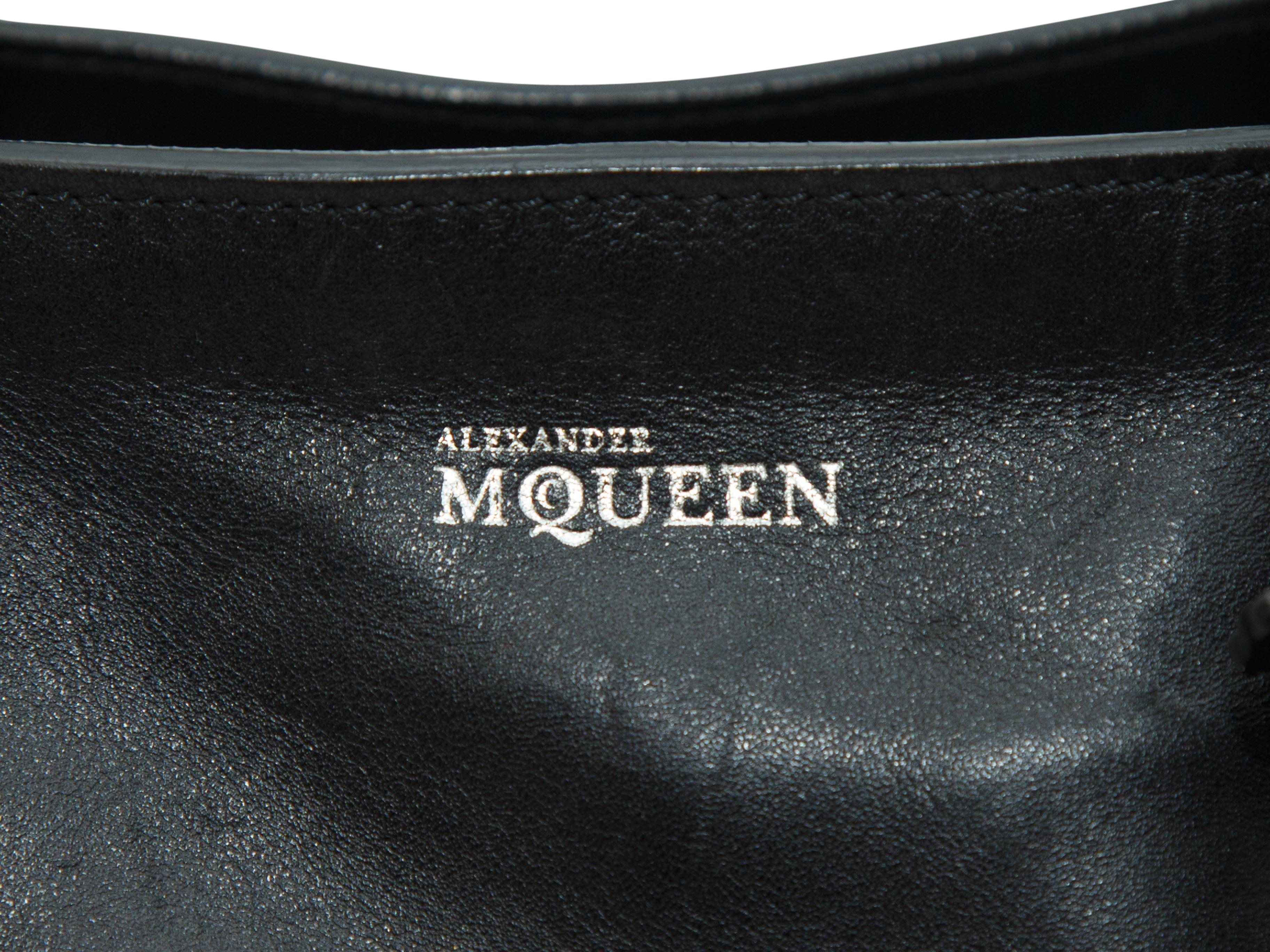 Alexander McQueen Black Studded Leather Tote Bag In Good Condition In New York, NY