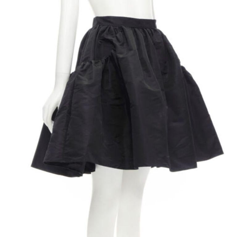 ALEXANDER MCQUEEN black taffeta gathered A-line puff flared skirt IT38 XS
Reference: AAWC/A00385
Brand: Alexander McQueen
Designer: Sarah Burton
Material: Polyester
Color: Black
Pattern: Solid
Closure: Zip
Extra Details: Double pocket details.
Made