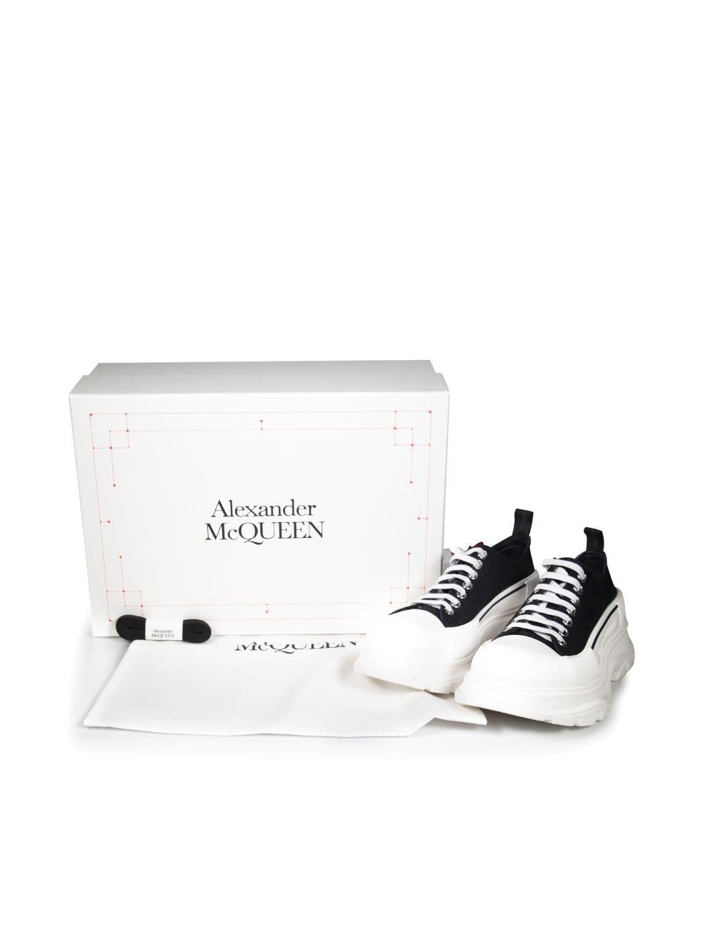 Alexander McQueen Black Tread Slick Trainers Size IT 40 For Sale 3