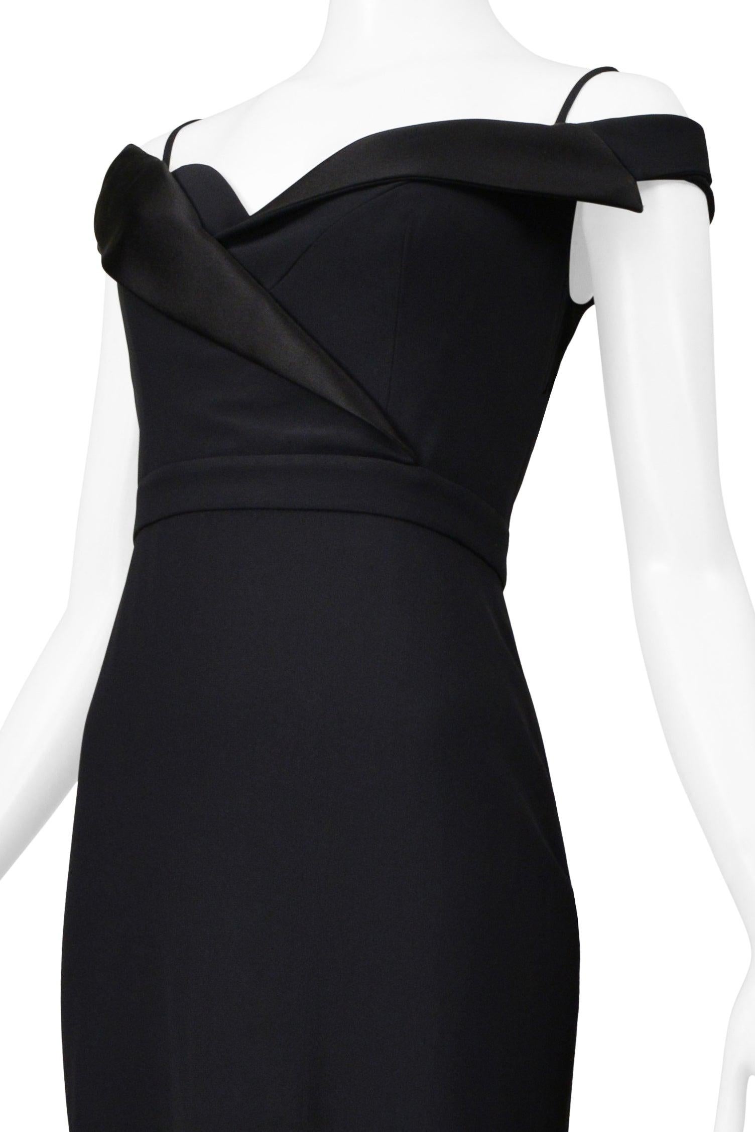 Women's Alexander McQueen Black Tuxedo Gown For Sale
