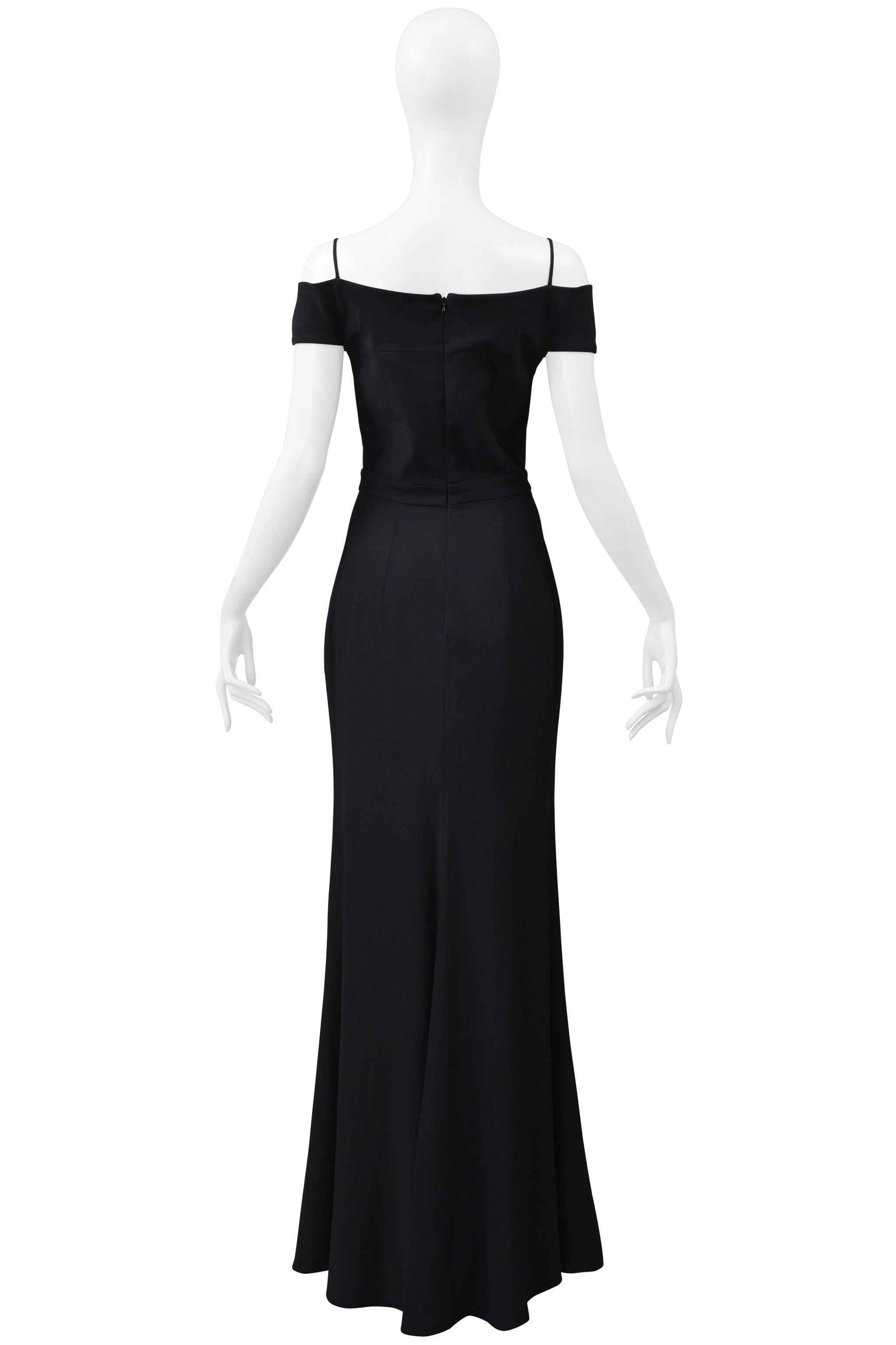 Alexander McQueen Black Tuxedo Gown For Sale 1